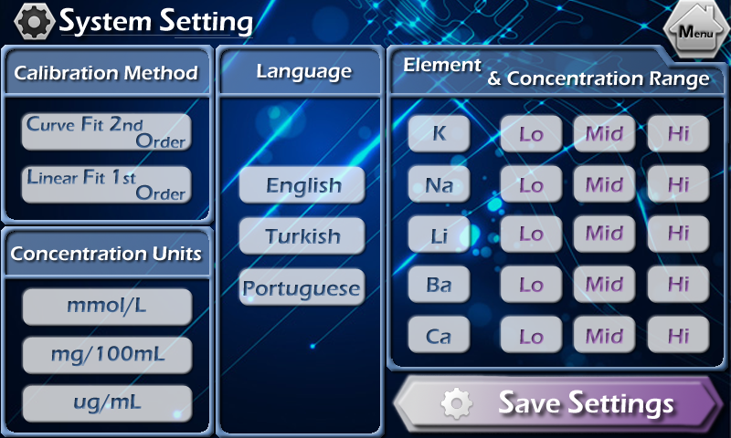 system setting